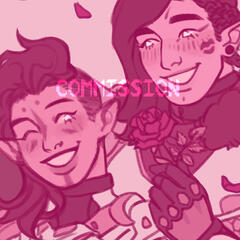 Sketch, Couple - rookiebe's Nimna and Zahak